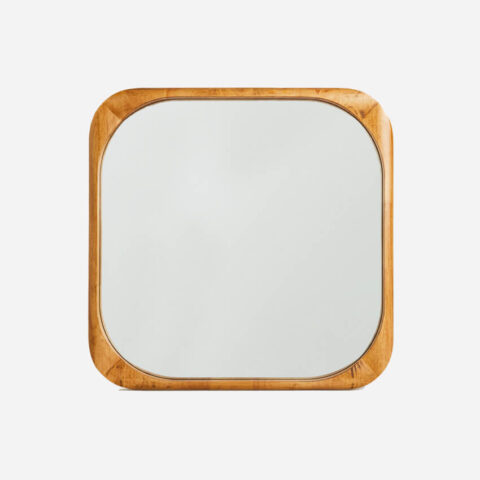 مرآة خشبية مربعة | Square Wood Mirror