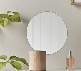 مرآة طاولة مستديرة بدون إطار | Unframed Round Table Mirror
